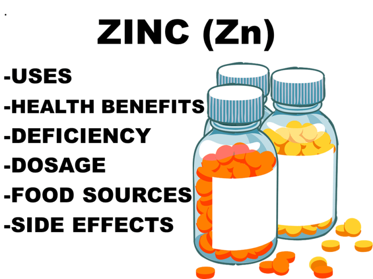 Zinc (Zn) Uses, Benefits, Food Sources, & Side Effects My Health By 
